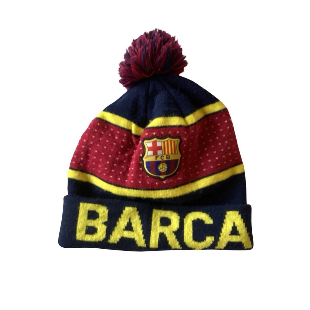 Icon Sports Team Barcelona Pom Beanie